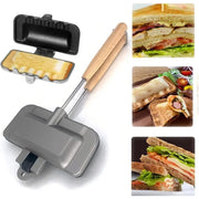 Nonstick double-sided pan for breakfast sandwiches and more.