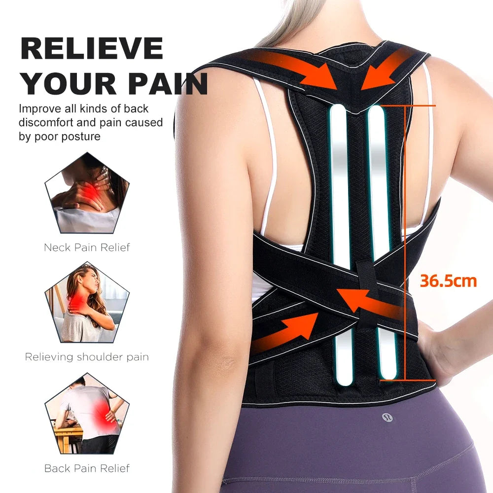 Adjustable Posture Corrector for Back Support