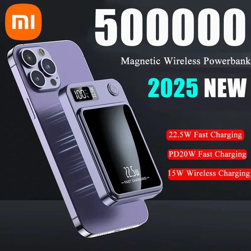 Xiaomi Magnetic Wireless Power Bank 10000mAh, Fast Charger.