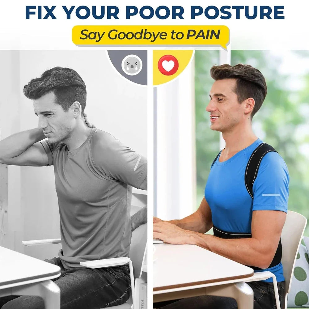 Adjustable Posture Corrector for Back Support