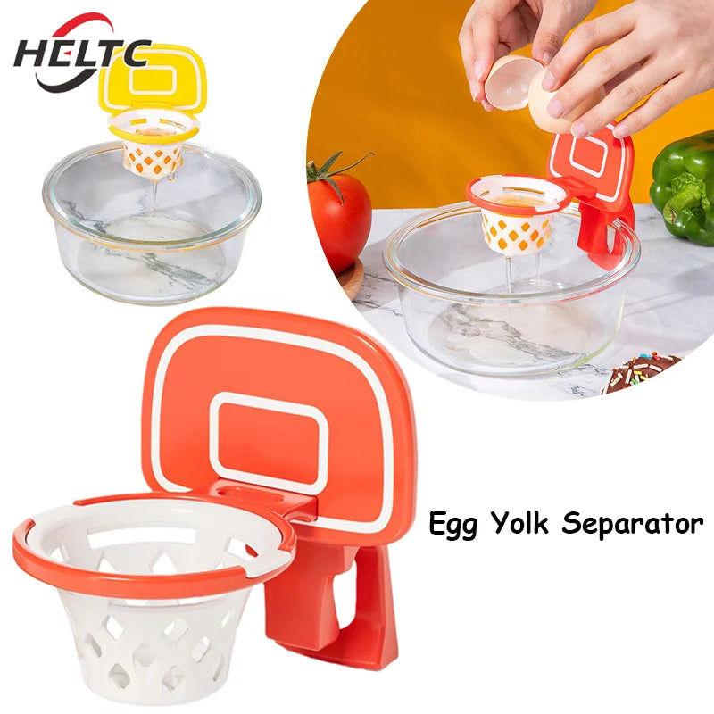 Basketball-Shaped Egg White Separator for Yolk and Protein Filtering