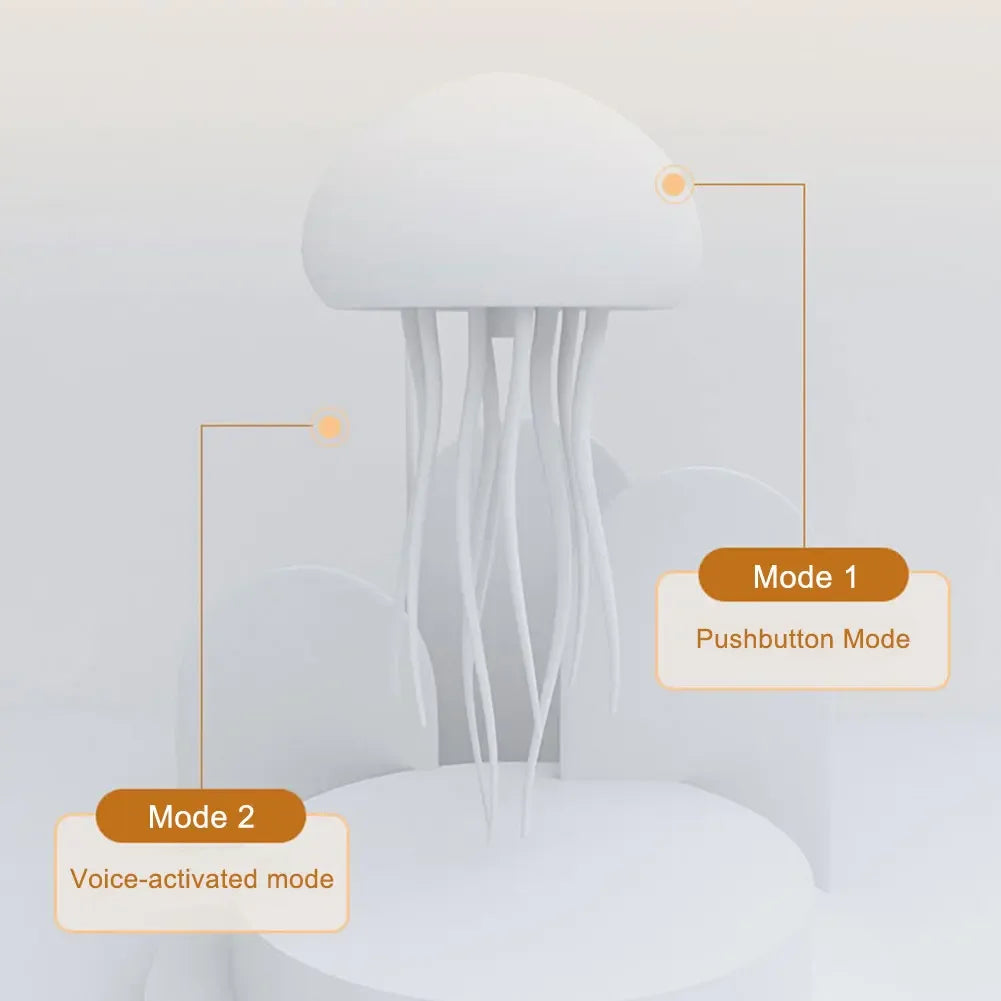 Jellyfish Night Light, RGB, Voice Control, LED.