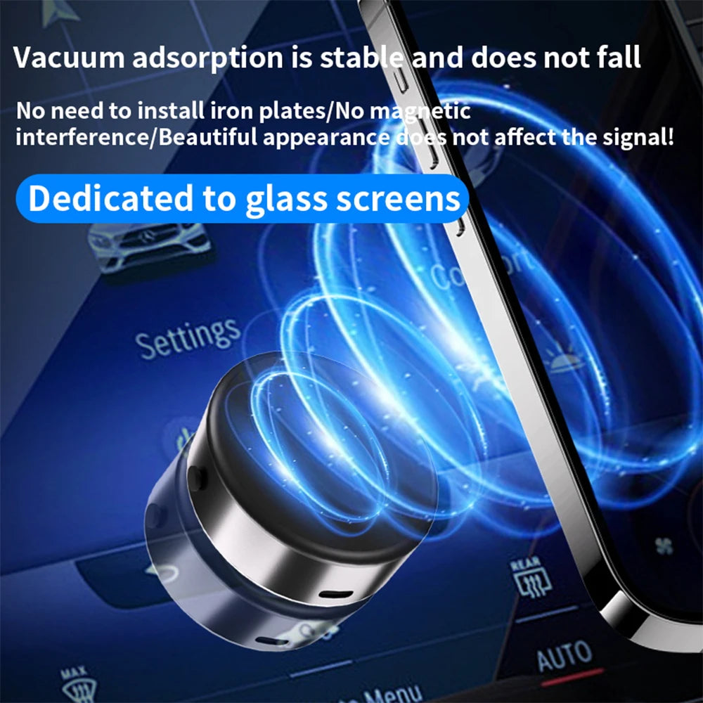 Magnetic Car Phone Holder 360° Rotation with Vacuum Adsorption