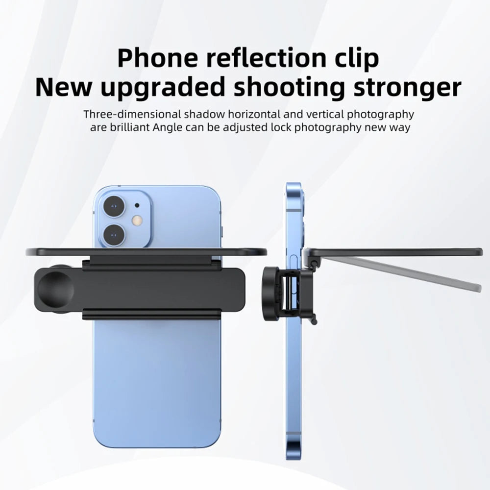 Portable Camera Mirror Clip Kit for Smartphones with Bag & Cloth