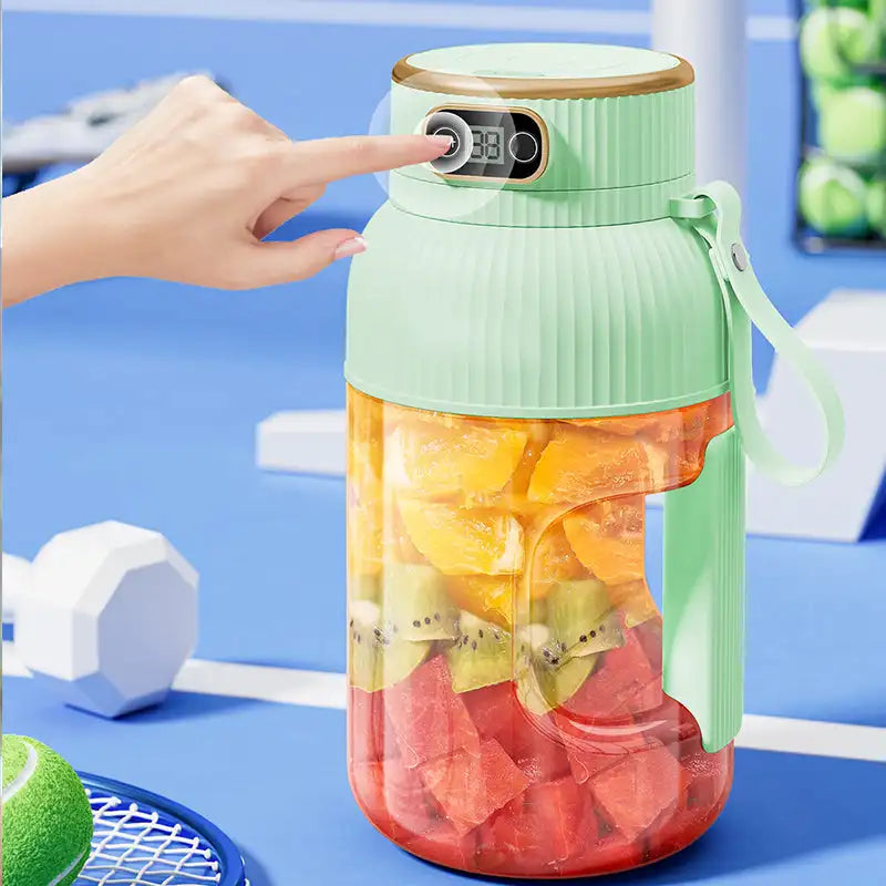 Multifunctional Portable Juicer Cup With Digital Display USB Fruit Mixers