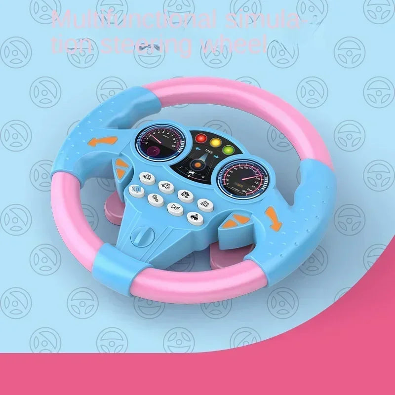 Children's Electronic Adventure Steering Wheel - Racing Cars & Driving Toy with Music