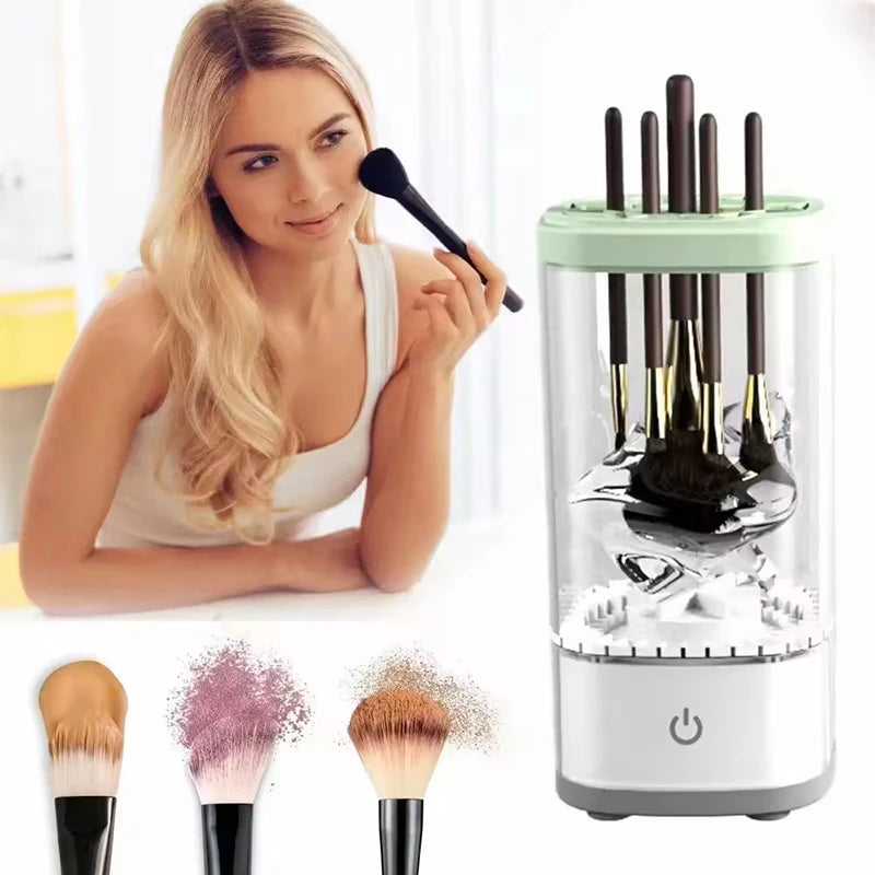 Automatic Electric Makeup Brush Cleaner Update 3 In 1 Type C-Charging