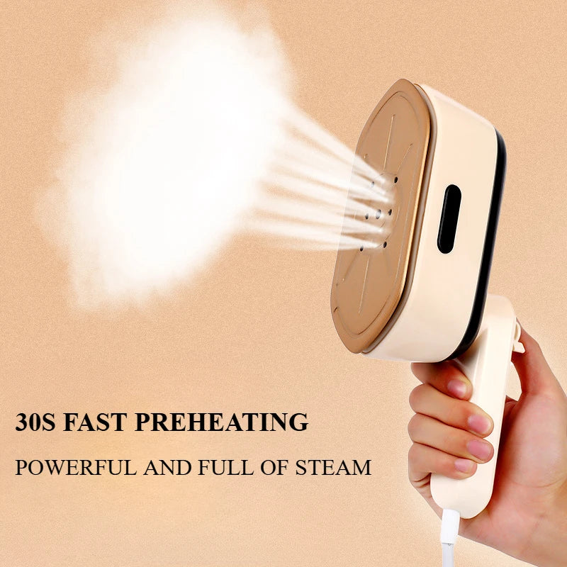 Handheld Steam Iron - Portable Mini Garment Steamer for Quick Wrinkle Removal