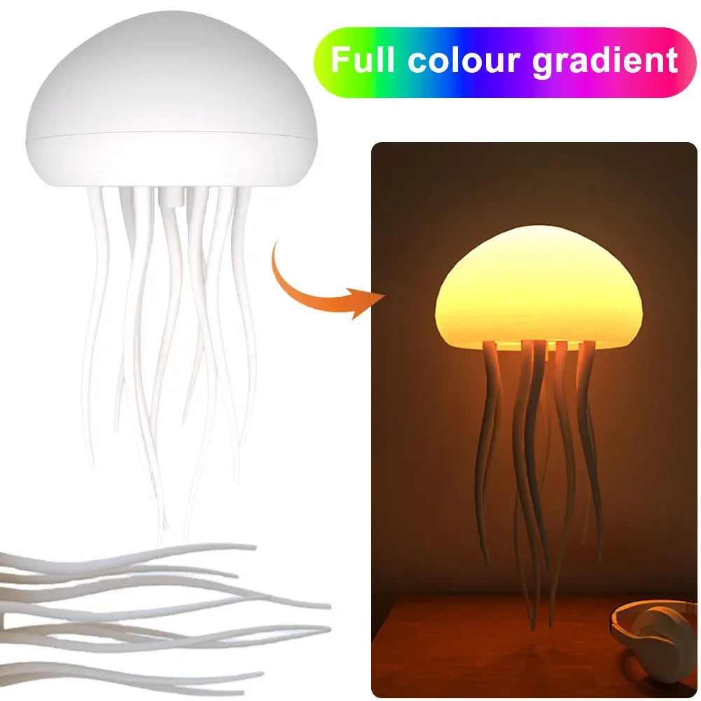 Jellyfish Night Light, RGB, Voice Control, LED.