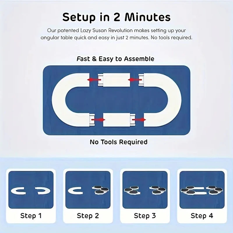 Rotating Lazy Susan Tray for Dining and Kitchen.