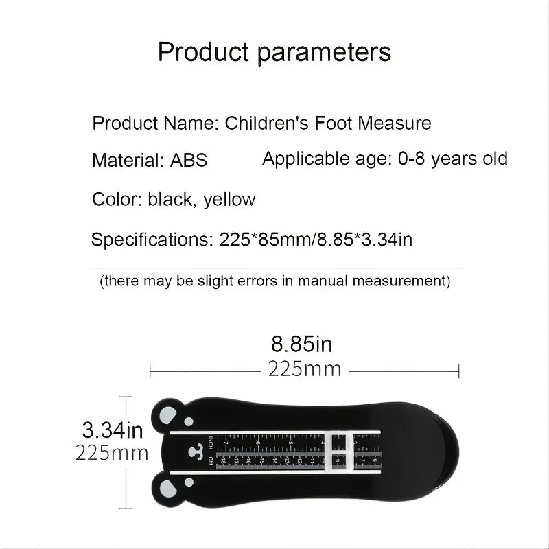 Foot Measurement Device for Kids Foot Length Measure Gauge Shoe Sizer Measuring for Infants Toddler Shoes Size Measuring Ruler