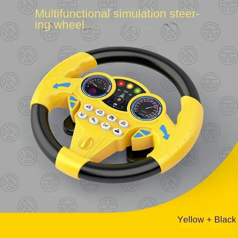 Children's Electronic Adventure Steering Wheel - Racing Cars & Driving Toy with Music