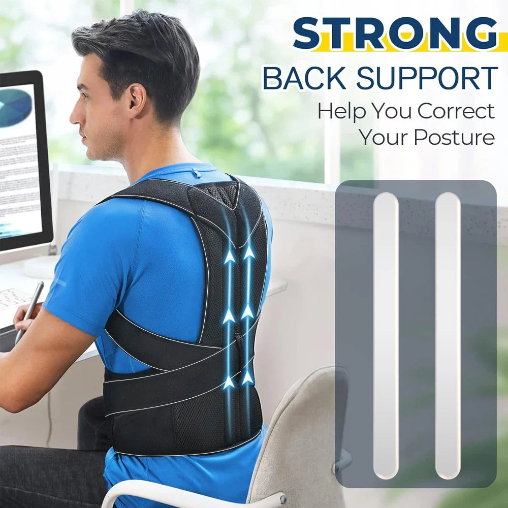 Adjustable Posture Corrector for Back Support