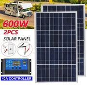 300W Solar Panel Kit with USB Power for Outdoor & Home